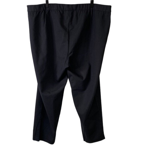 J Jill Women's Black Pull On Cropped Pants Elastic High Waist Stretch Straight - Picture 6 of 13